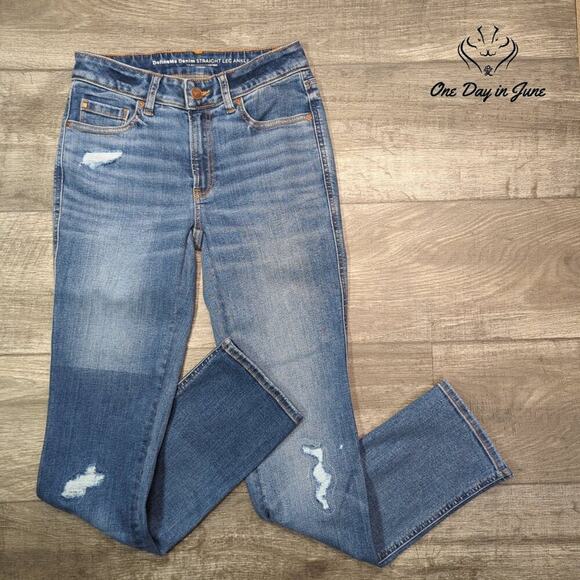 Chico's Denim - Chico's DefineMe Denim Straight Leg Ankle Jeans Size Chico's 0T (4T)
